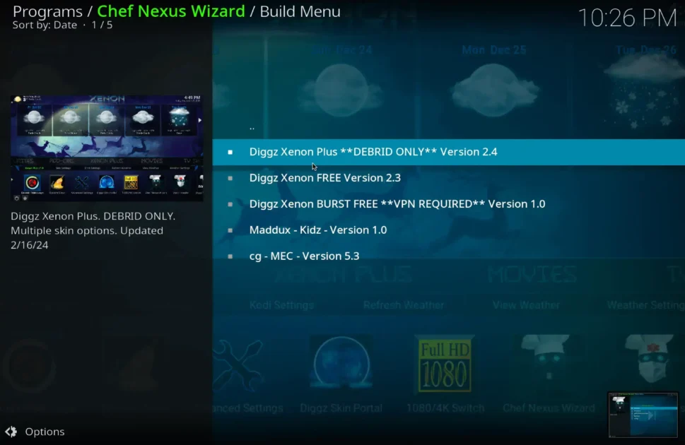 install-kodi-chef-wizard