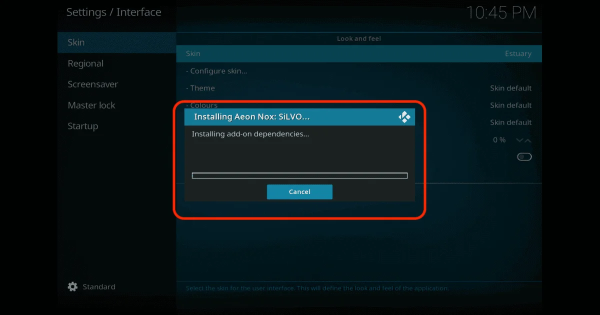 Aeon Nox SiLVO skin for kodi