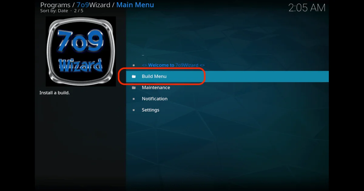 get Estuary Kodi Build
