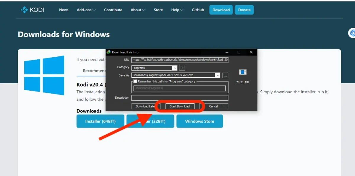 how to get kodi on windows