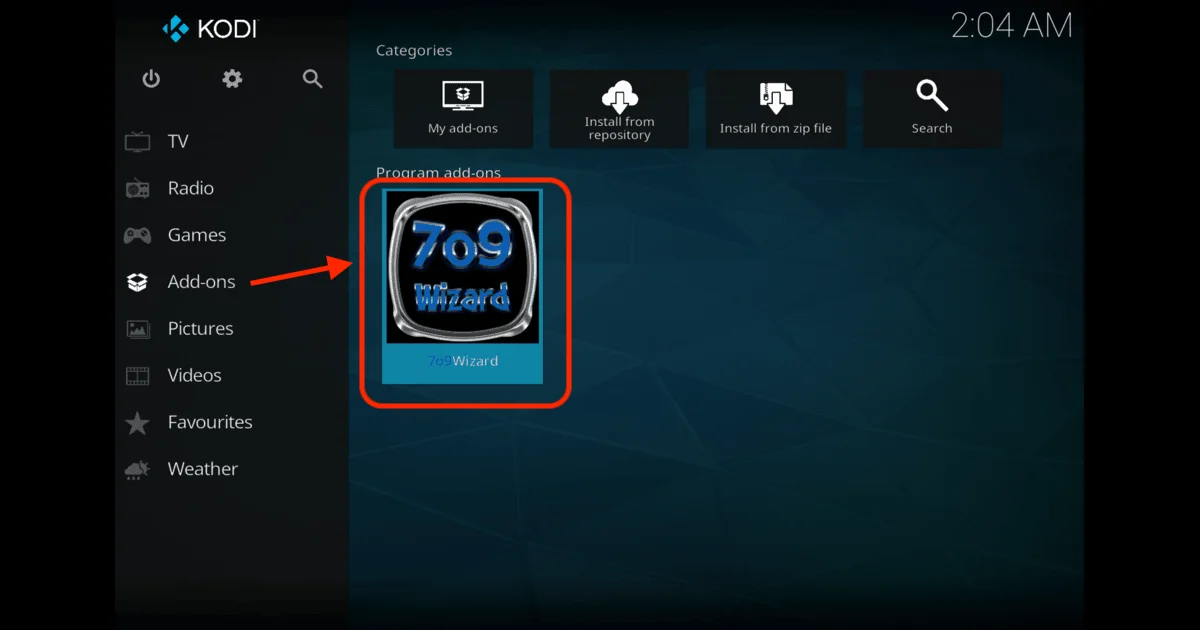 install Estuary Kodi Build