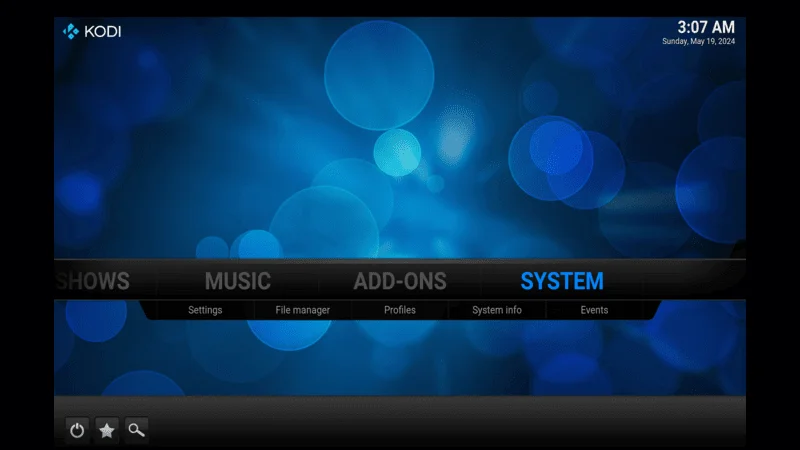 Confluence Skin kodi home screen