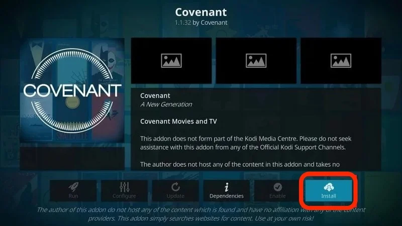 How to install Covenant Kodi Add-On
