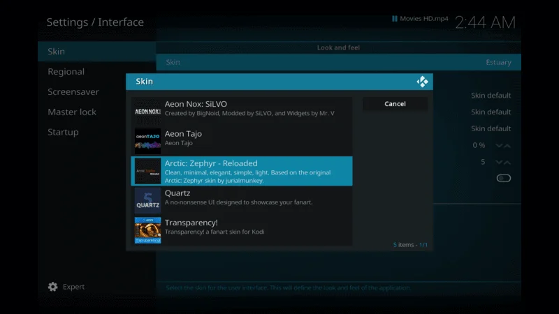 Customization options and themes