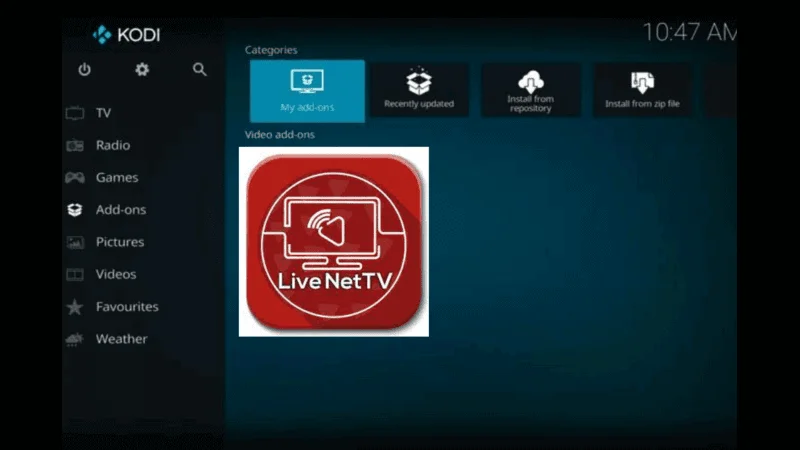 Live NetTV Kodi addon
