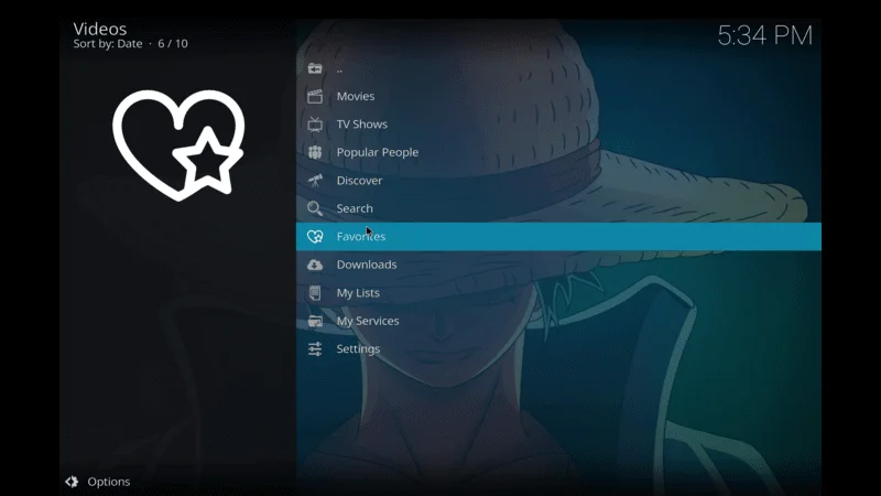 Live Tv Section on Luffy Addon