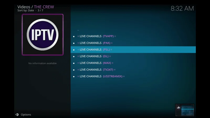 Live tv Channel On Crew