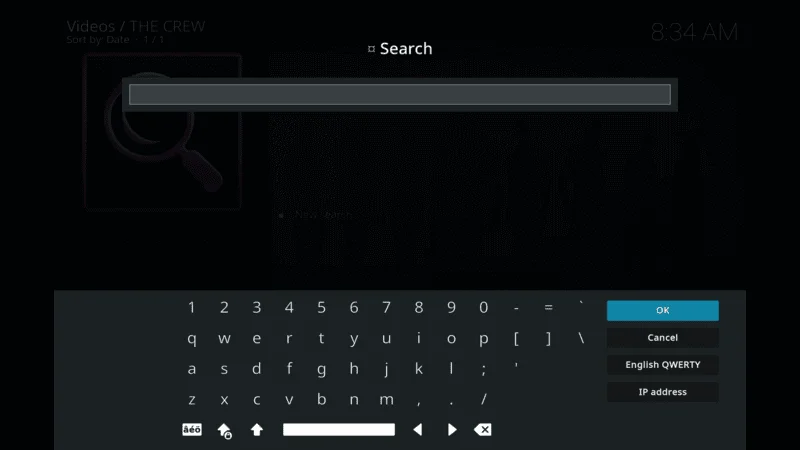 Seaching Option on The Crew