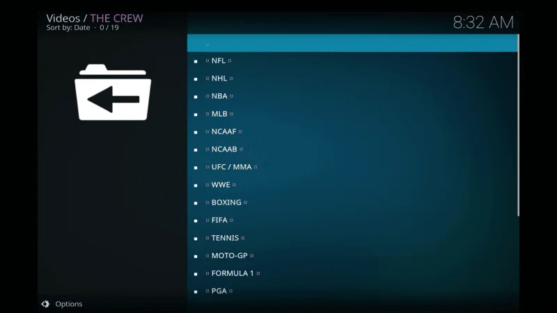 Sports Channel on The Crew