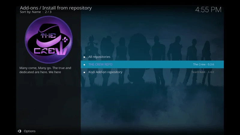 THE CREW REPO is installed