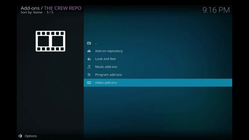 Video add-ons on Kodi