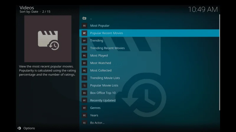 top kodi addons for movies