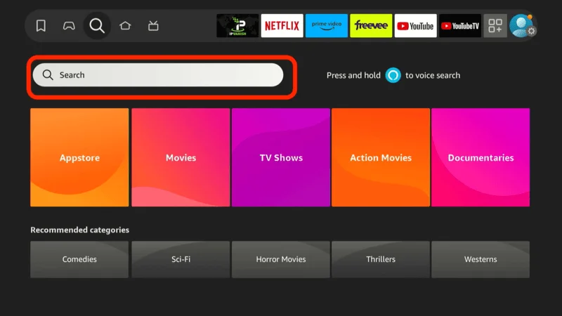 Firestick search bar - Update Kodi On Firestick