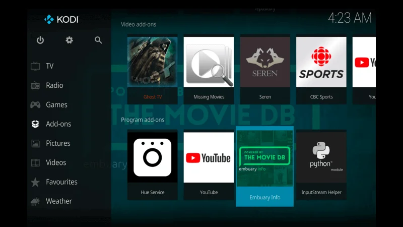 Emby on Kodi