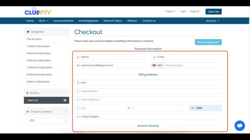 Fill From IPTV Free Trail
