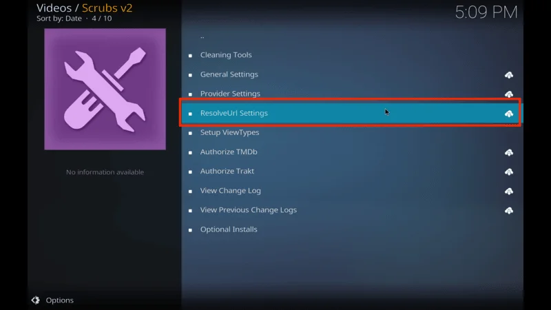 Install Scrubs v2 Kodi Addon Across
