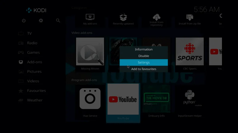 Kodi not working error