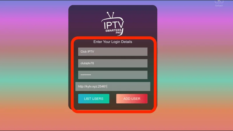 Loign IPTV Smaters
