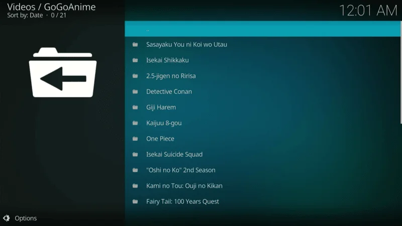 Install GoGoAnime Kodi 
