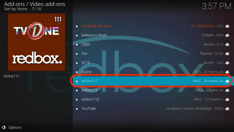 TVOne Addon Installation on Kodi 