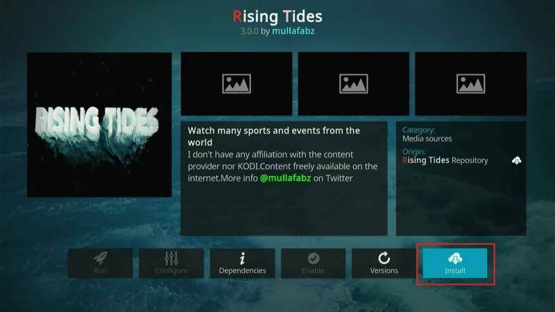Quick Install Rising Tides Addon On Kodi 