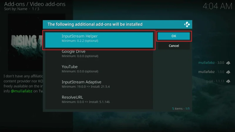 Configure Rising Tides Addon On Kodi 
