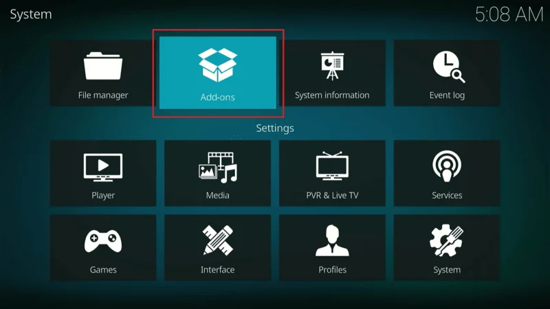 Configure Rising Tides Addon On Kodi 