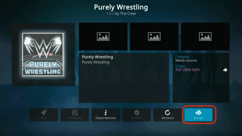 Install Wrestling Kodi Addon 