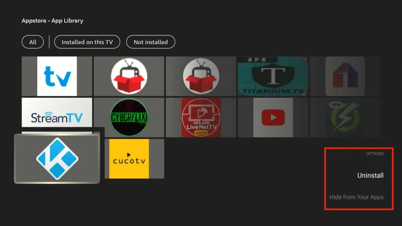 Clearing Kodi From FireStick