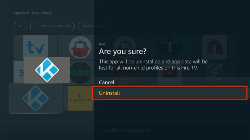 Removing Kodi Completely FireStick