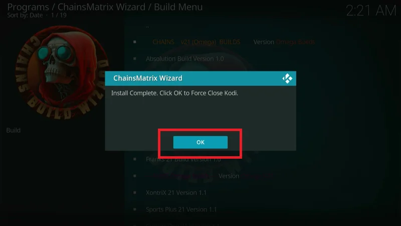 Colossus Kodi Fork installation steps 