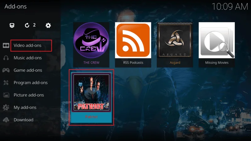 Streaming content on Kodi 
