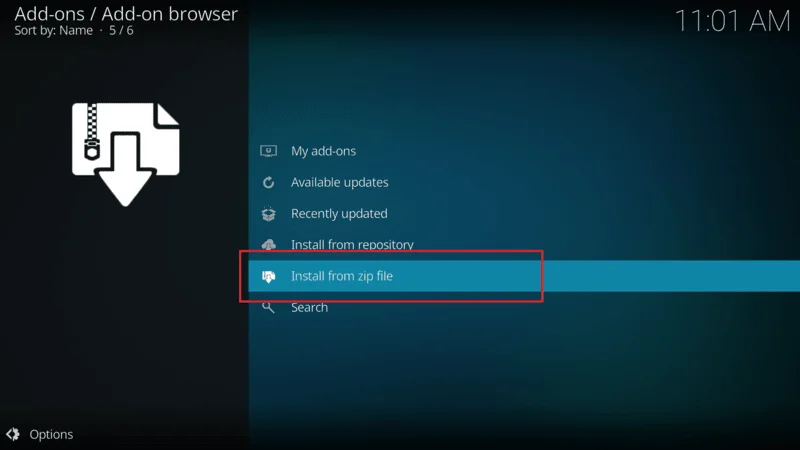 Accessing live TV on Kodi 