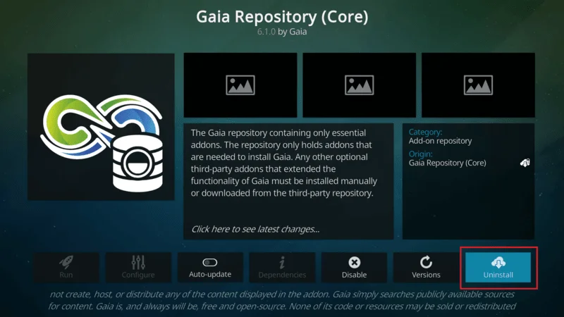 Kodi Addon Removal Steps 