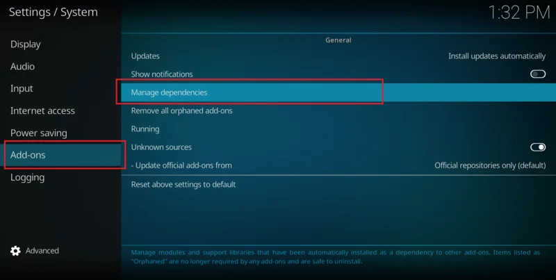 Install Colossus repository on Kodi 