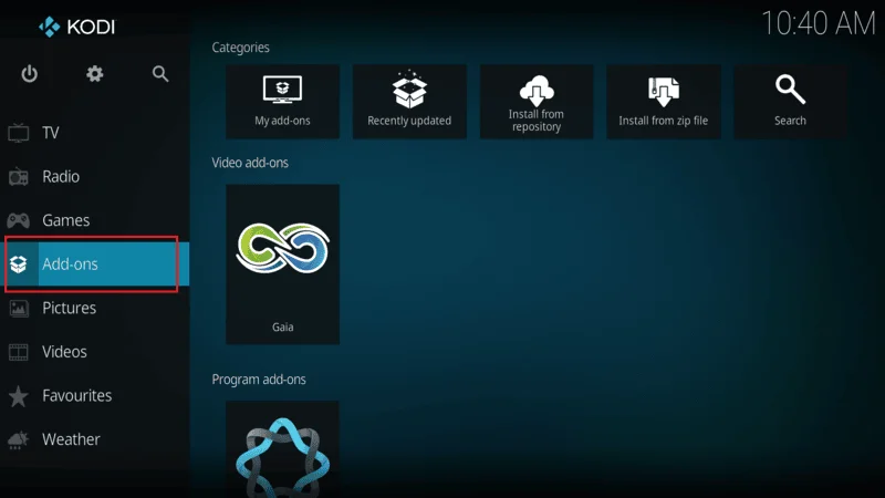 Install video scraper Kodi