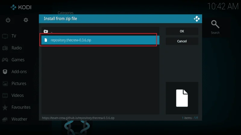 Scraper configuration Kodi
