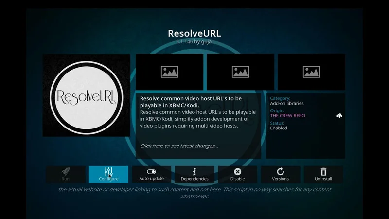 Kodi Add-ons Configuration 
