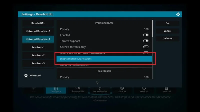 Colossus Kodi Fork setup guide 