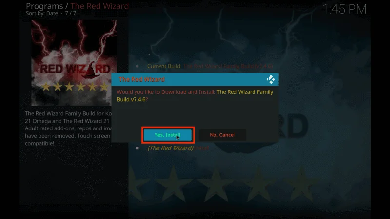 Red Wizard Movie Addons