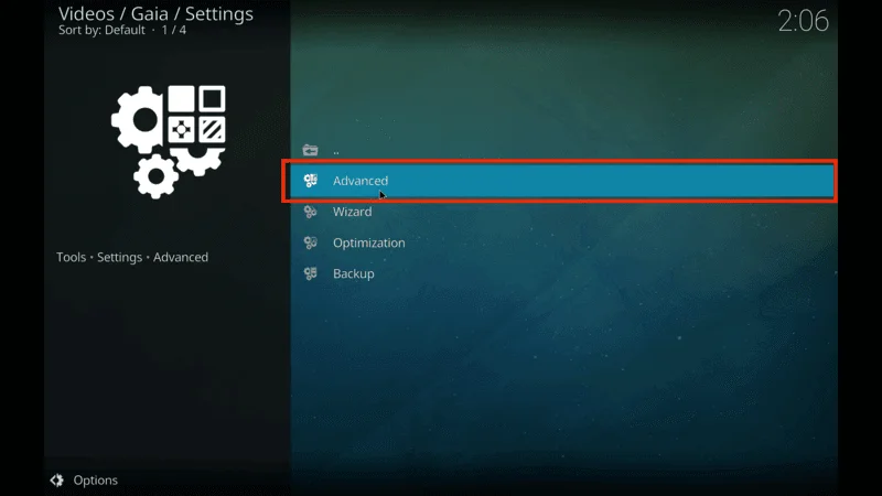 Gaia Kodi Addon Content Access