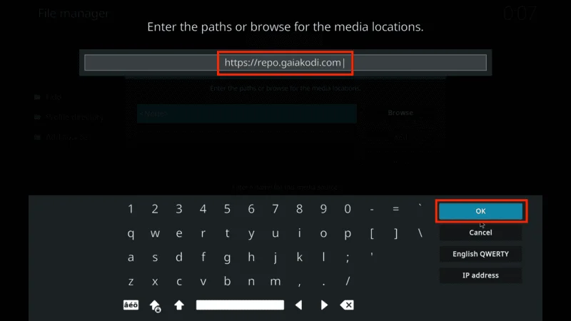 Gaia Kodi Addon Installation