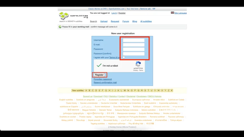 Subtitle Language Kodi