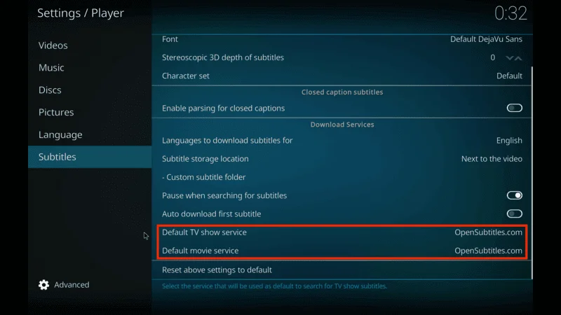 Subtitle Transparency