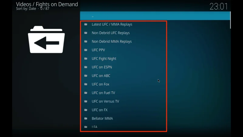 UFC On Demand Kodi