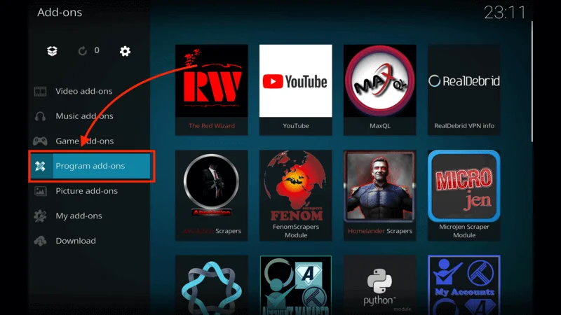 Uninstall Addons Kodi
