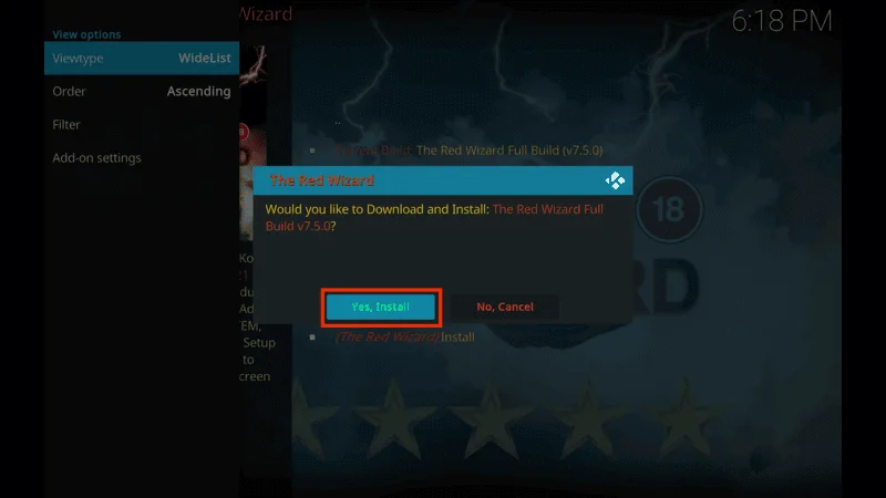 Red Wizard Kodi Customization