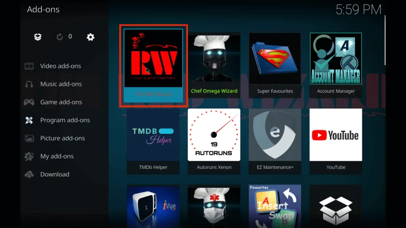 Red Wizard Kodi Plugins